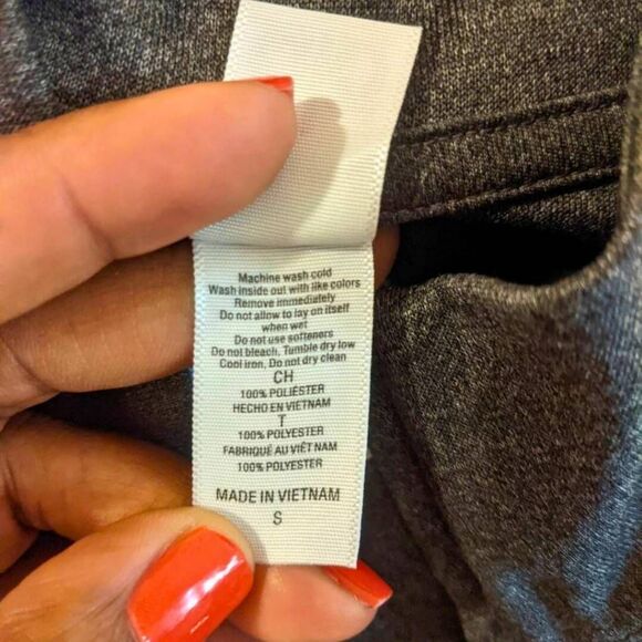 Alo Yoga x Skype Jacket Size Small Unisex Charcoal Gray Full Zip Rare Collab - Picture 5 of 12